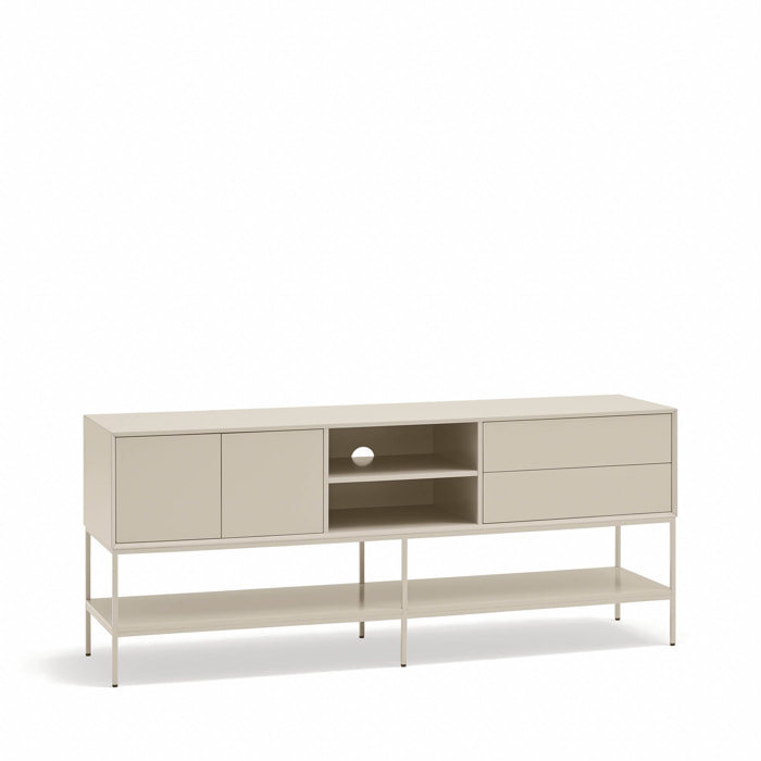Mueble de televisión Platt 2 puertas y 2 cajones arena