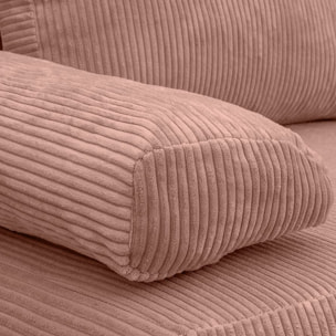 Canapé convertible 3 places en velours côtelé - LARIA