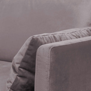 Canapé Velours Droit Splendido - 3 Places