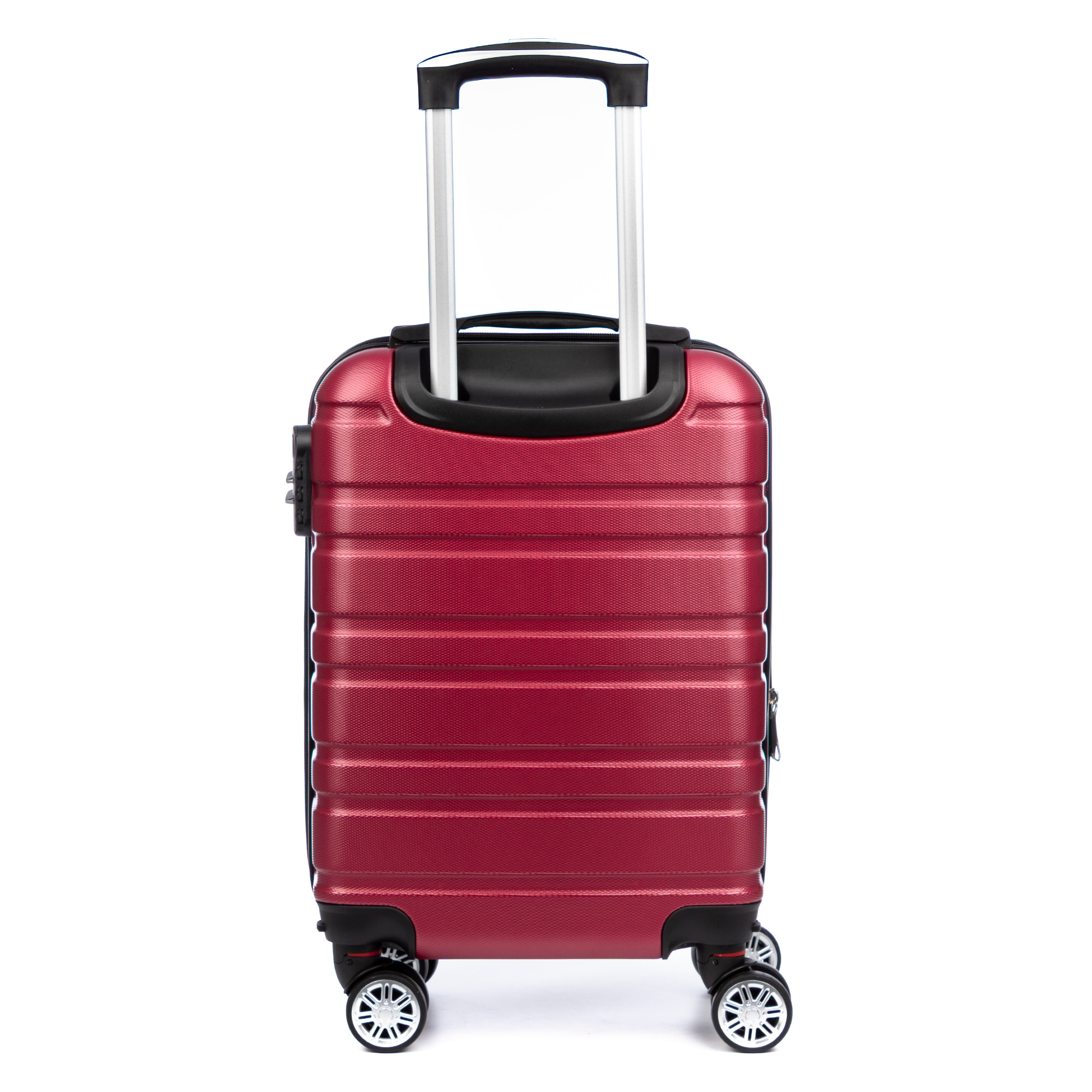 Juego de 2 maletas Trolley extensibles, en material ligero ABS de alta resistencia con esquinas reforzadas. Cerradura numérica, 4 ruedas dobles giratorias 360° y extraíbles.