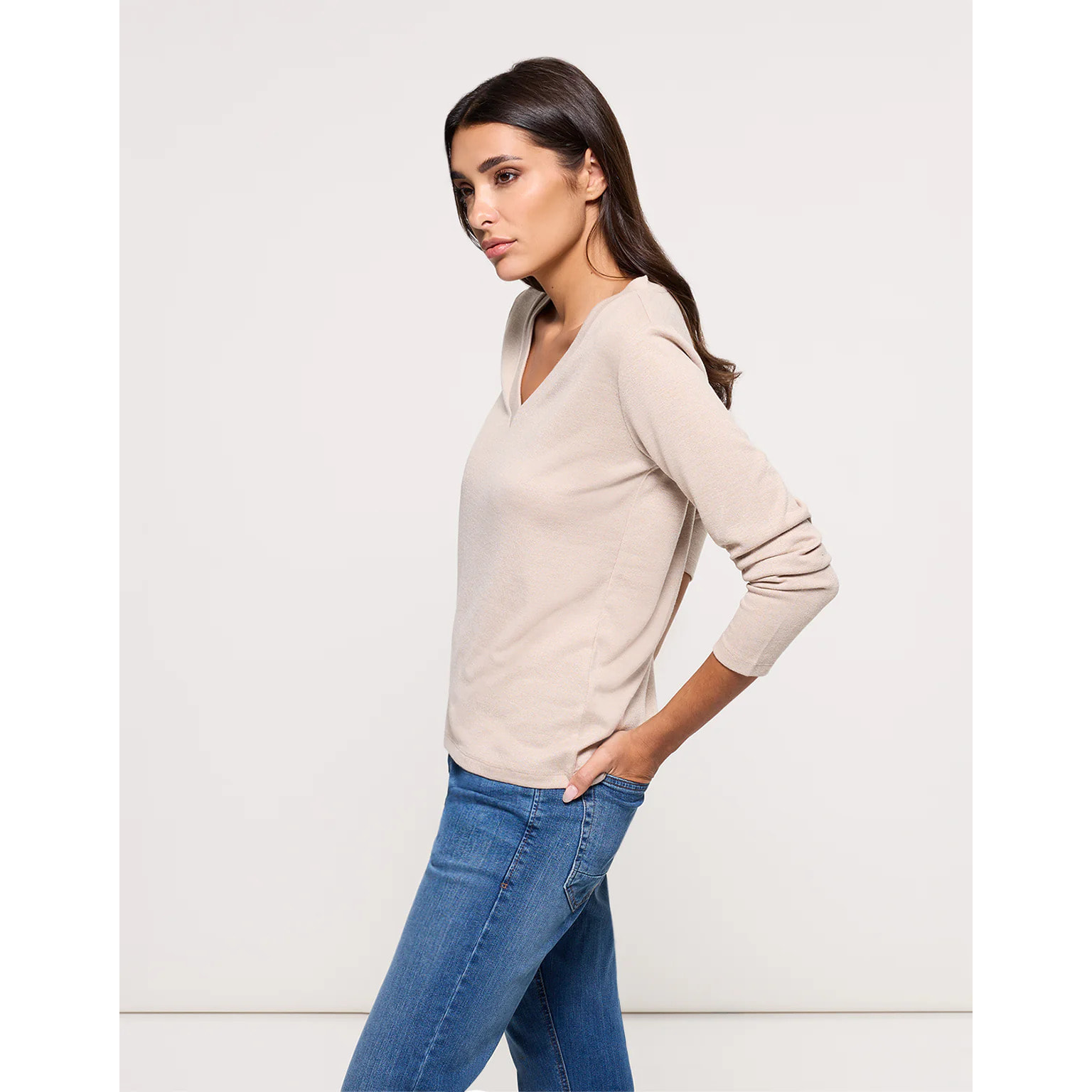 Camiseta Manga Larga Beige - Imarama