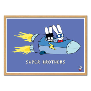 Affiche - Super Brothers Rocket - Simon Super Rabbit