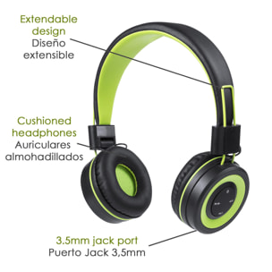 Cuffie over-ear pieghevoli Tresor con connessione Bluetooth