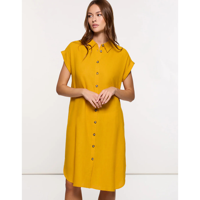 Vestido Midi Mostaza - Bayo