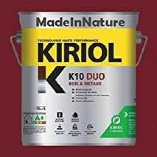 Peinture antirouille K10 Duo COMUS Satin Rouge pourpre 2.5L - A013230