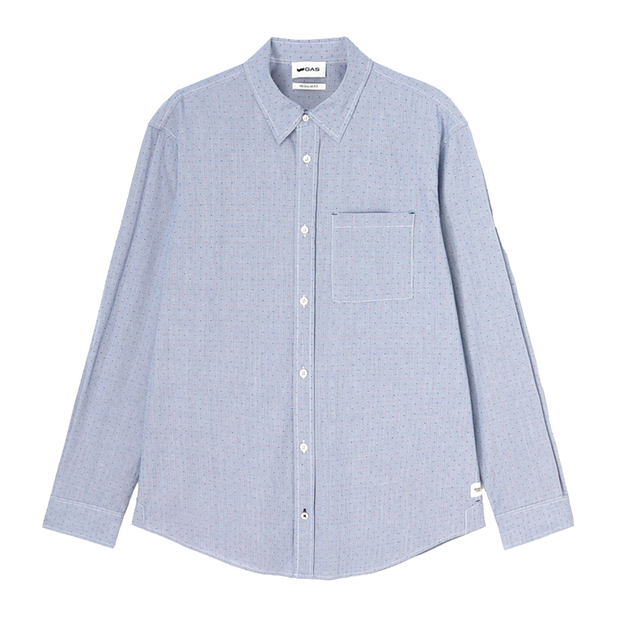 GAS camicia uomo navy blue