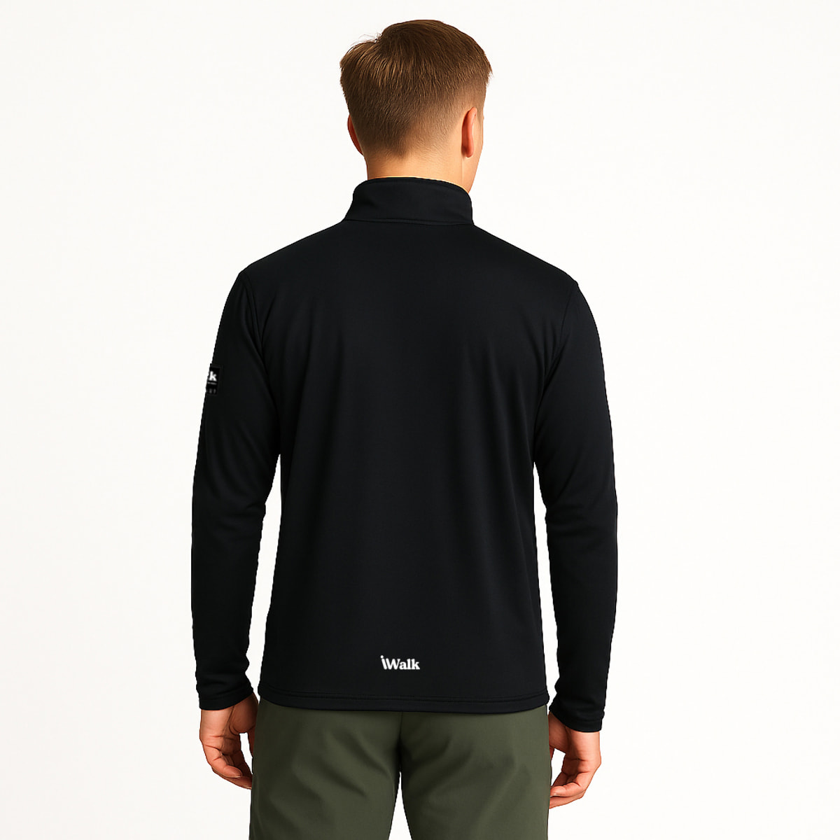 Maglione iwalk TerraZip Pullover in nero
