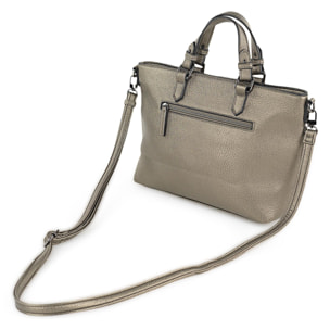 Bolso Shopper-Tote Lois Dewey Plata Oscuro