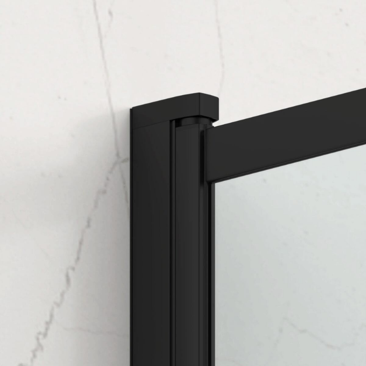 Swiss Aqua Technologies Vision 140x120 cm pare-baignoire coulissant en verre, traitement Easy Clean, noir (SATVZVI120CT)