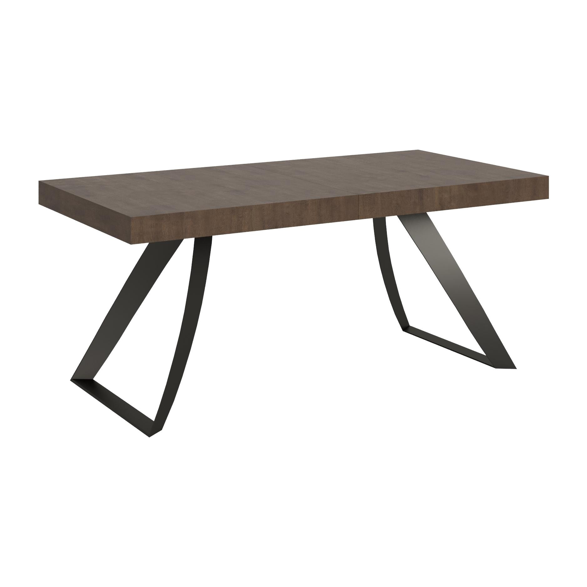 Mesa extensible 90x180/440 cm Proxy Nogal estructura Antracita