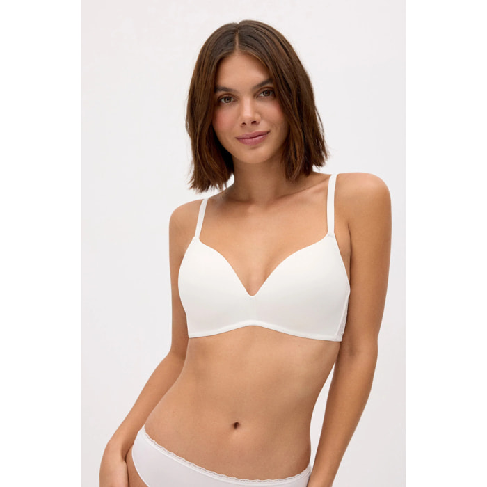 Reggiseno senza ferretto con imbottitura Beige