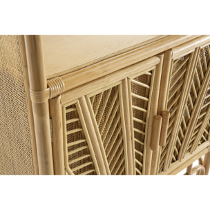 Bibliothèque vintage en rotin naturel L80 cm GALON