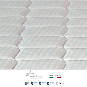 "Carmen" H26 cm 90x190 guanciale Hydrogel OMAGGIO a molle insacchettate indipendenti ,7 zone a portanza differenziata arrotolato