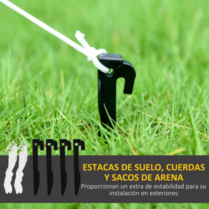 Papá Noel Inflable con Bolsa de Regalos Saliendo de una Chimenea Decoración Inflable Navideña con Luces LED para Exterior Rojo