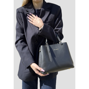 Borsa a Mano Elegante da Donna in Pelle Martellata con Tracolla
