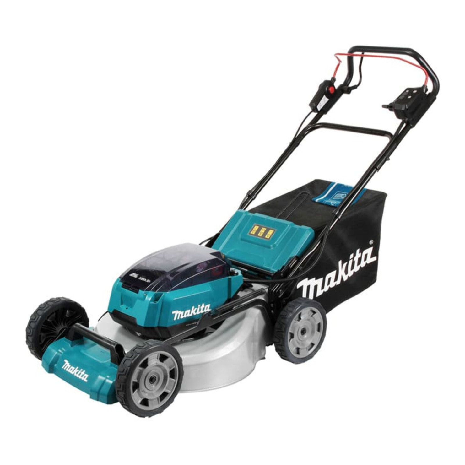 Cortacésped autopropulsado 36V 36V (2X18V LXT) - MAKITA - con 4 baterías de 18V 5.0Ah - DLM532PT4