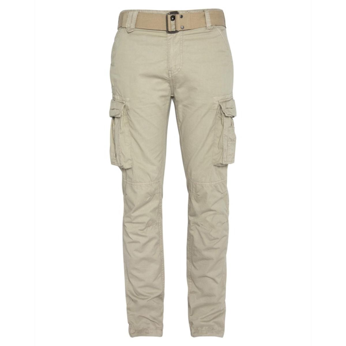 TRRANGER70 GARMENT DYED ARMY PANTS IN COTTON TWILL WITH BELT 100% COTTON Beige