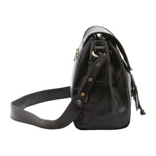 Borsa a secchiello da donna - Modello False - Vera pelle - 24.0 x 24.0 x 14.0 cm
