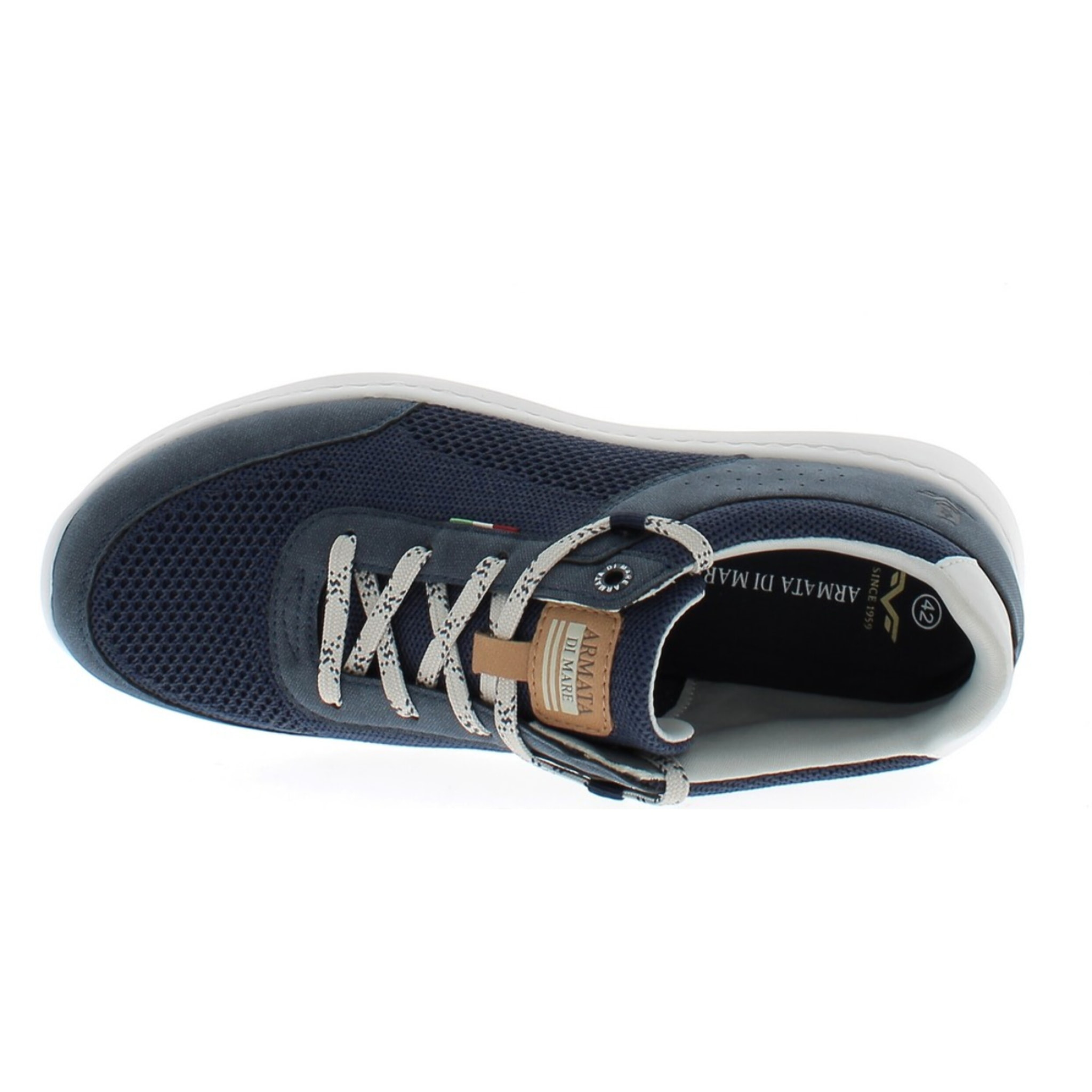 Armata di Mare Scarpe Uomo Sneakers Casual Stringate con Soletta Rimovibile in Memory Foam AMU S25M725 Navy