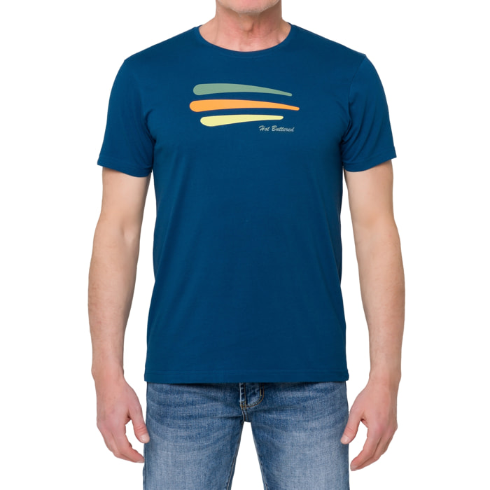 T-shirt BALIAN 100% cotone blu chiaro
