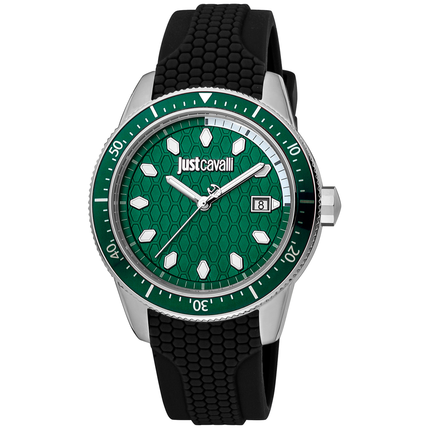 Reloj Just Cavalli JC1G179P0015 Hombre Analogico Cuarzo con Correa de Silicona