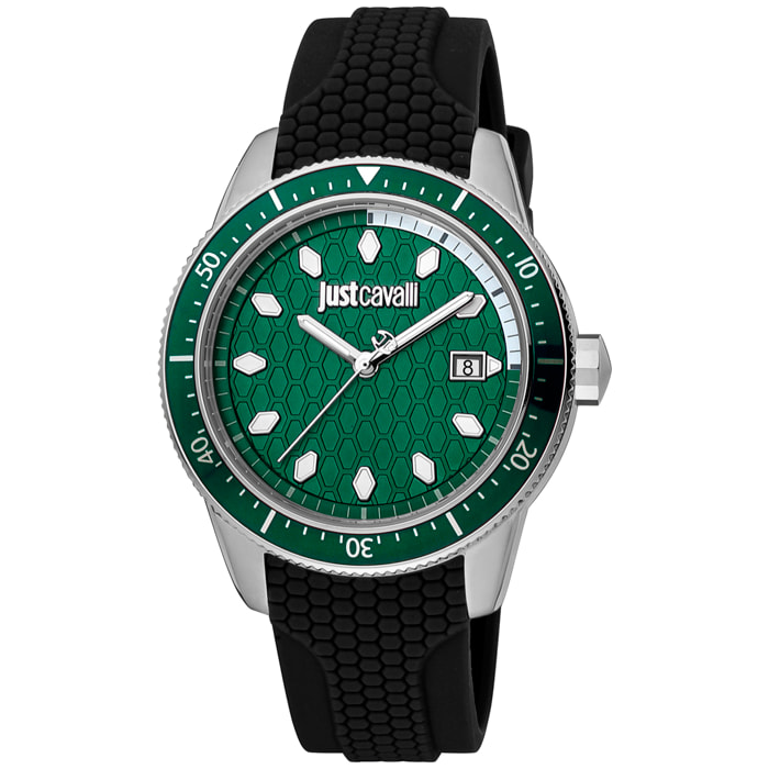 Reloj Just Cavalli JC1G179P0015 Hombre Analogico Cuarzo con Correa de Silicona