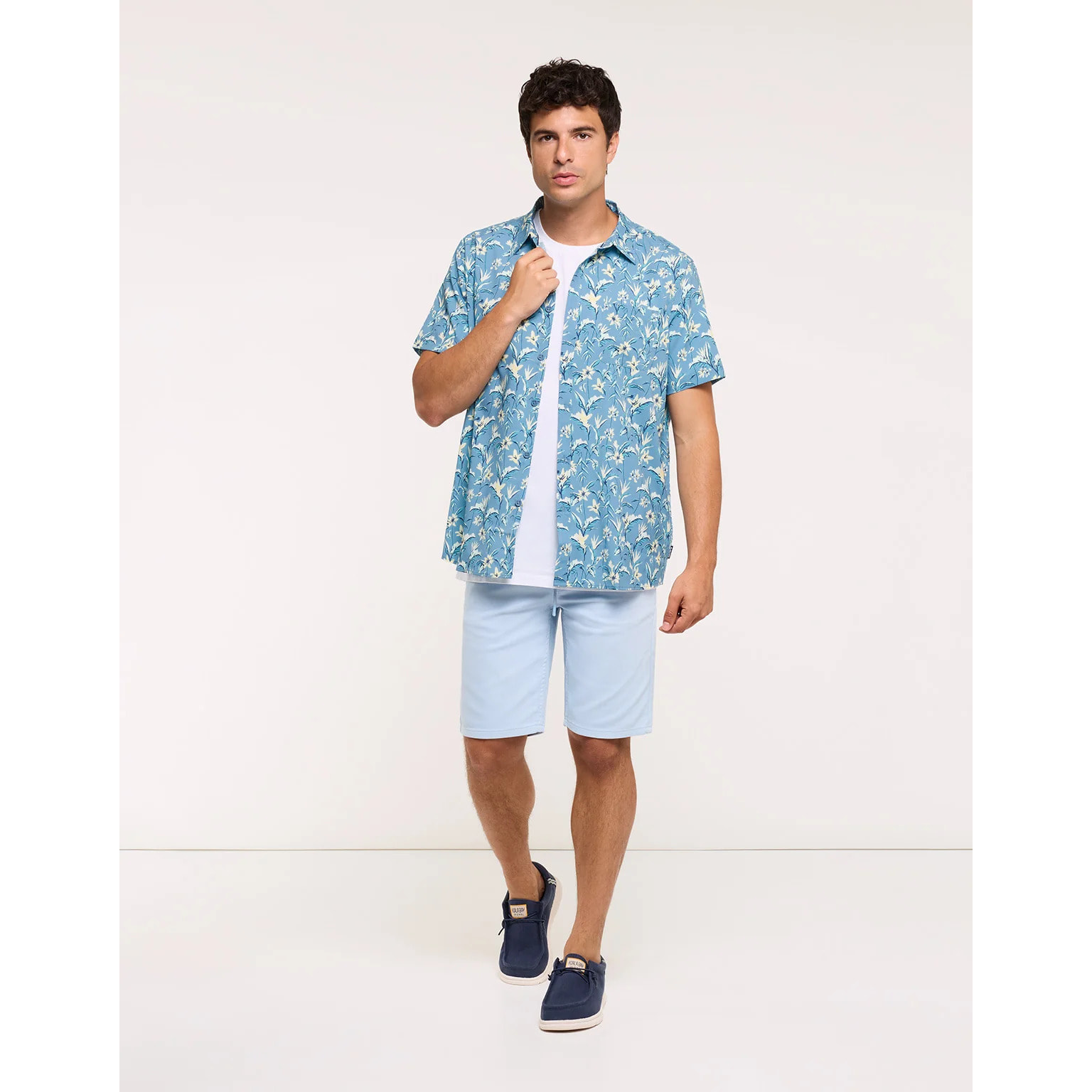Camisa Manga Corta Azul - Pastelparadise