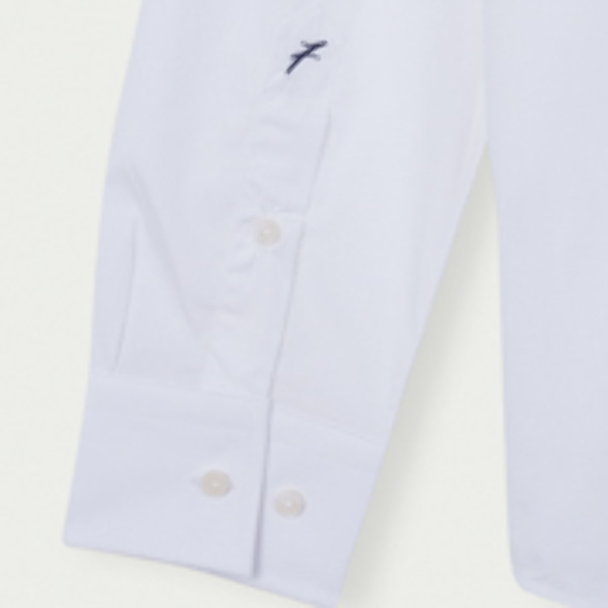 Camicia Uomo 1 Bottone Italiano Slim Popeline stretch Unito Bianco