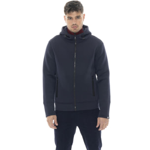 Giacca da uomo con cappuccio e zip, in neoprene Leone 1947 Soft Basic