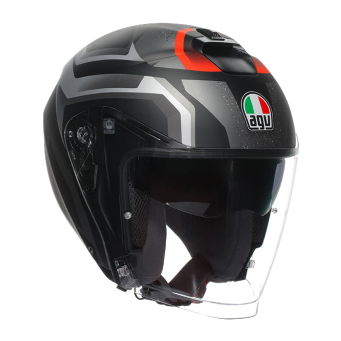 CASCO AGV IRIDES AGV E2206 ZURIGO MATT BLACK/GREY