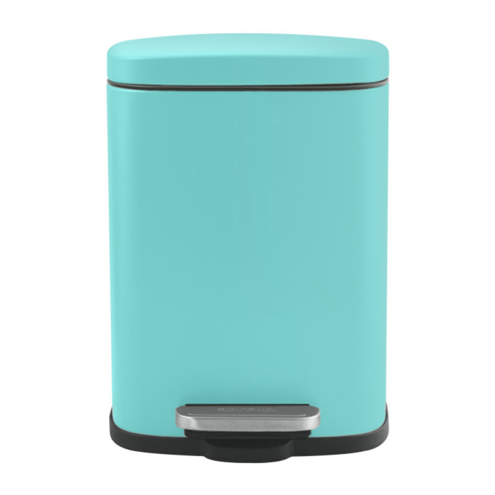 Poubelle à  pédale Acier AKIRA 5L Bleu Aqua Spirella