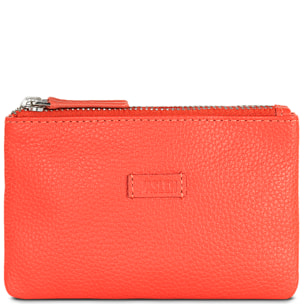 Monedero Piel Mujer Jaslen Amberes Rojo
