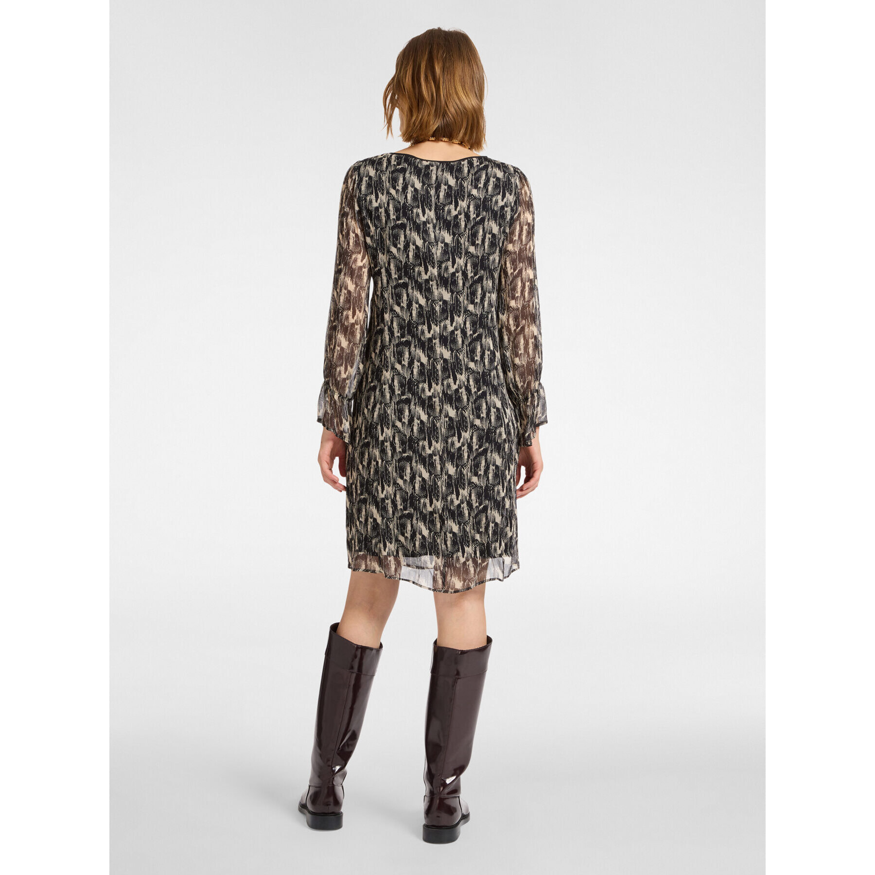 Elena Mirò - Vestido estampado - Negro