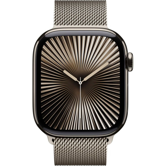 Montre connectée APPLE WATCH Serie 10 46mm Titane Naturel Loop Cell