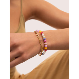 Bracciale Bali Chic Stones Acciao Placcato Oro