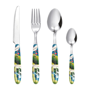 Service 24 couverts Excelsa – Kimono, Acier Multicolore