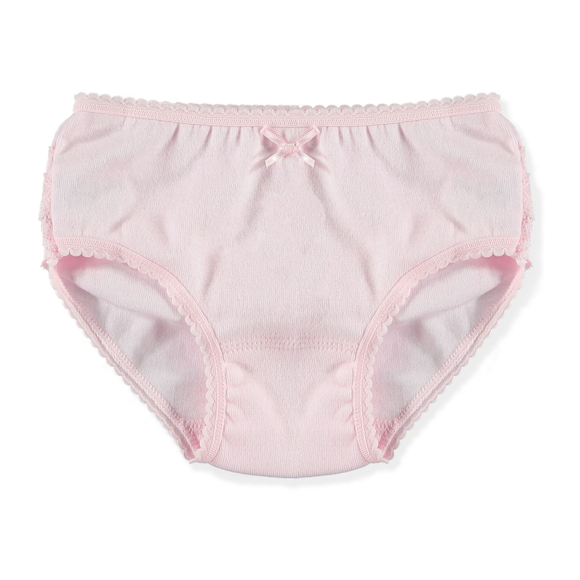 Braguita Niña Volantes Puntilla Rosa Talla 10