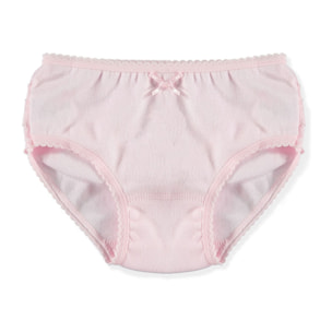 Braguita Niña Volantes Puntilla Rosa Talla 10