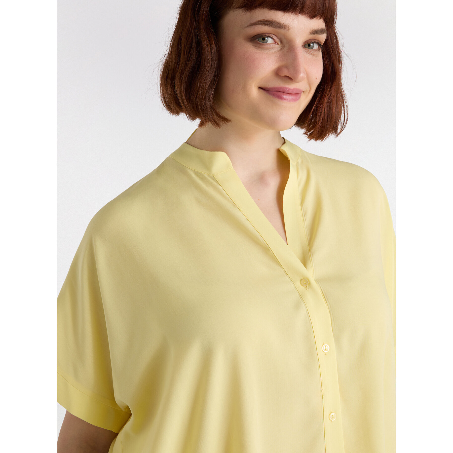 Fiorella Rubino - Camisa ancha de viscosa - Amarillo