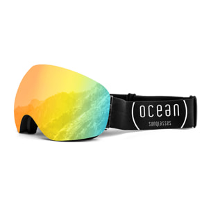 Gafas de esquí OCEAN ARLBERG - Negro / Revo dorada