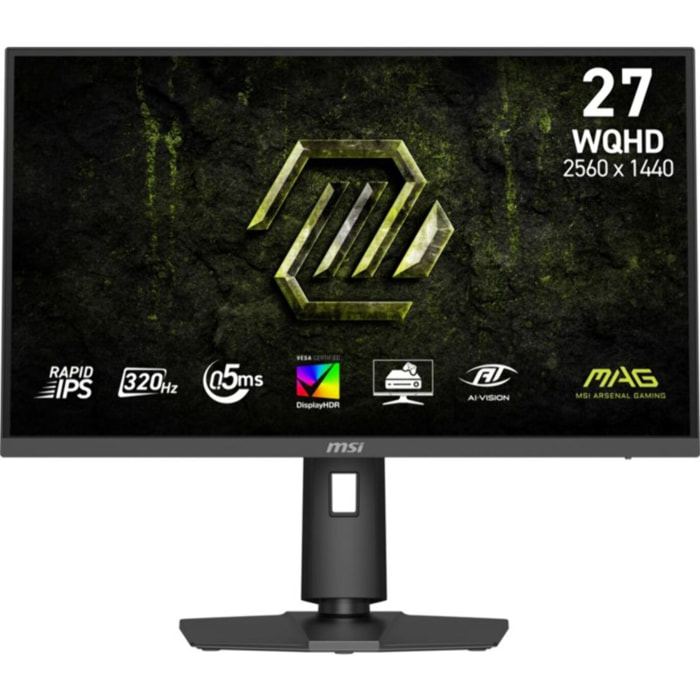 Ecran PC Gamer MSI MAG 274QPF 27" Fast IPS WQHD 320 Hz HDR 2x HDMI 2.1