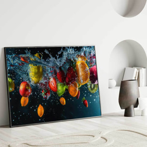 Affiche encadrée fruits intense Affiche + cadre en métal - Noir