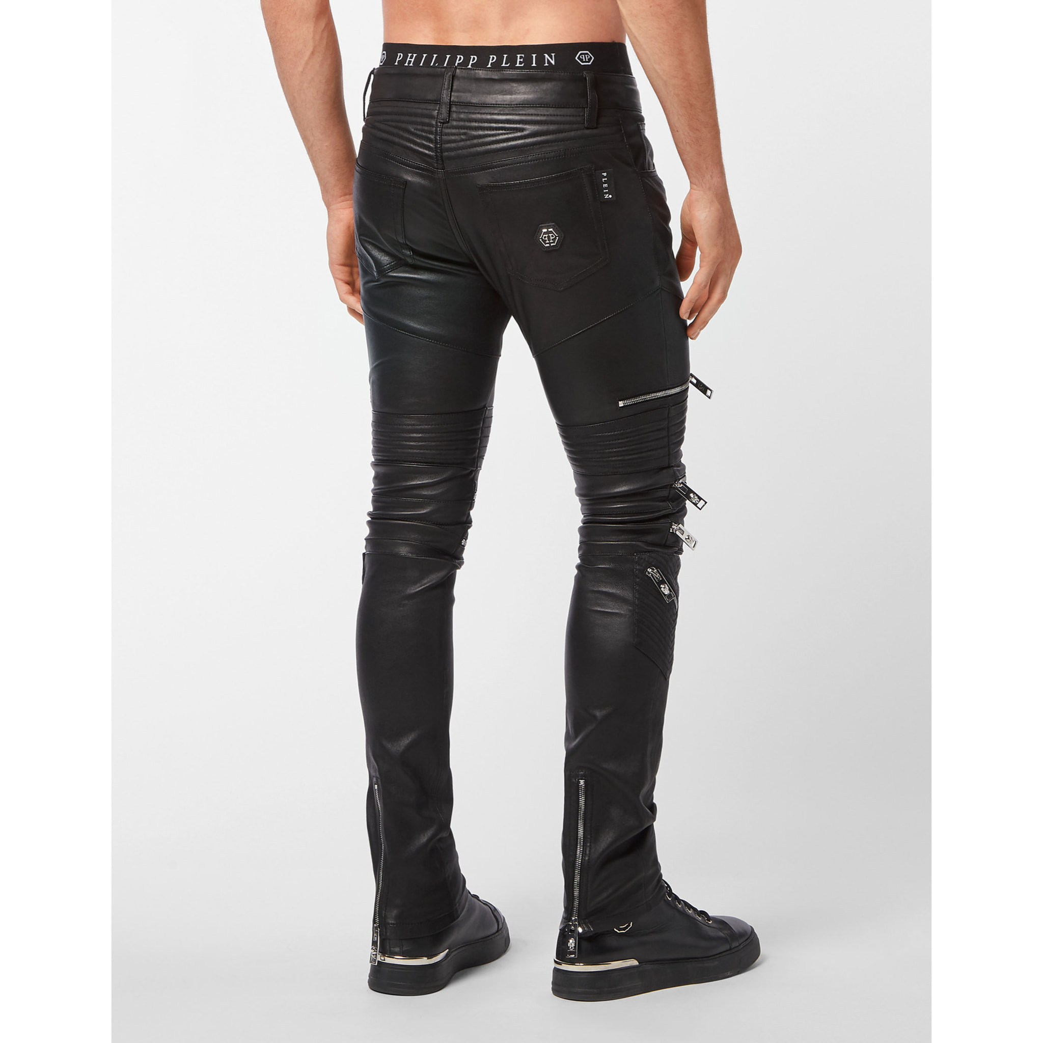 PHILIPP PLEIN Leather Trousers