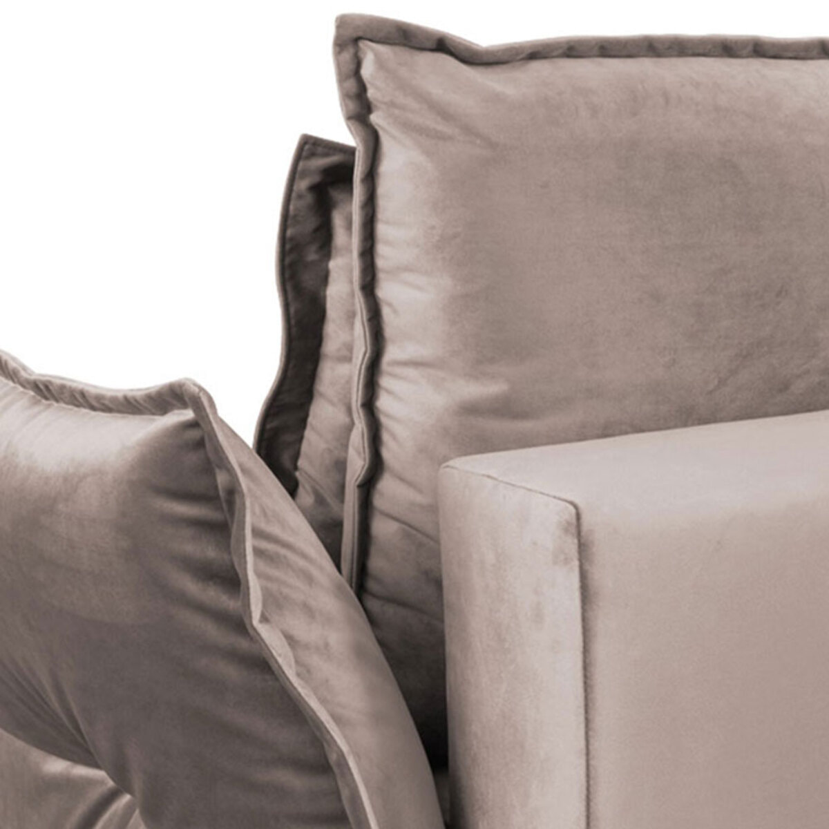 Canapé Velours droit Verduro - 4 Places