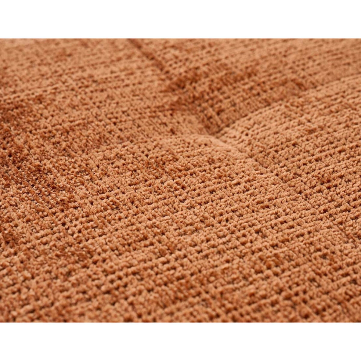 Rune - canapé d'angle droit 4 places en velours texturé - Rouille