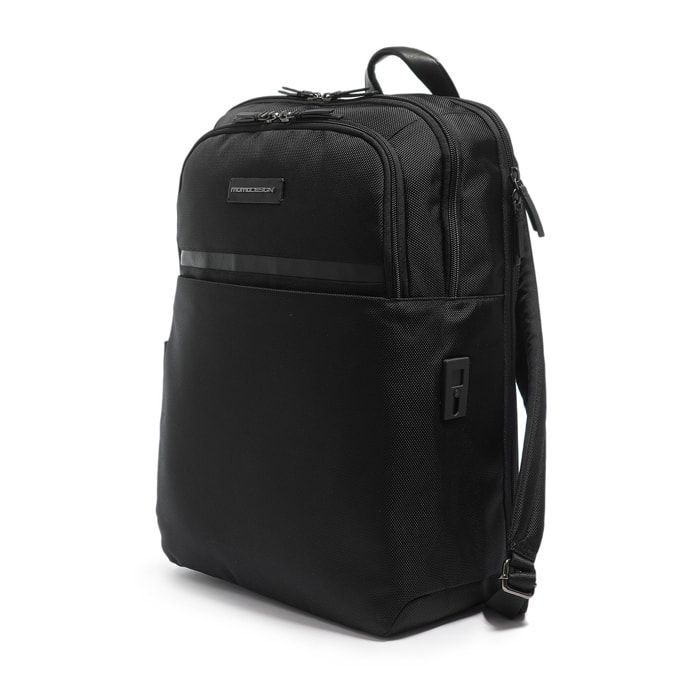 Zaino uomo Eldrin Chic - Tessuto & Ecopelle - Casual - 34.0 x 48.0 x 26.0 cm