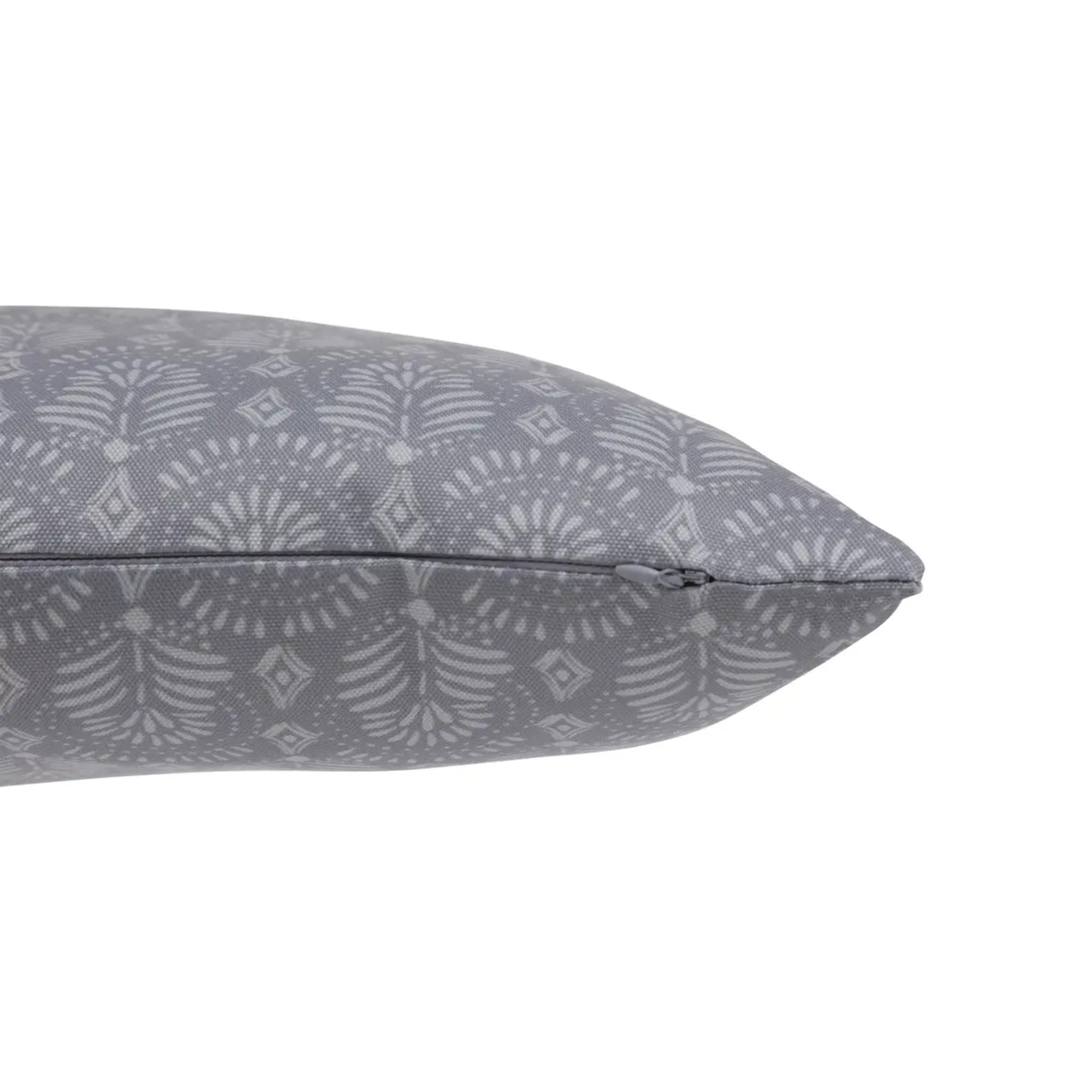 Coussin déco d extérieur "Adiya" ardoise 40x40cm en polyester