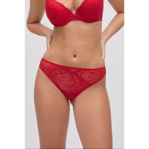 Slip brasiliano in pizzo floreale