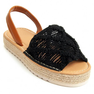 Sandalias de plataforma - Negro - Altura: 3 cm