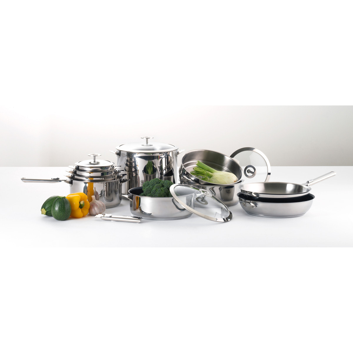 Eclipse - Sauteuse 24cm inox avec couvercle